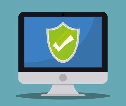 Colorful design of Security System, editable vector Stock Illustration