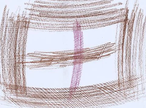 Colorful Detailed Backdrop with Crayon Scribble Texture. Stock Illustration