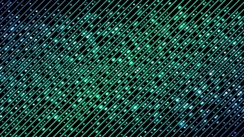 Colorful Diagonal Beams Pattern and Light Animation - Loop Turquoise Blue Stock Footage 89300204