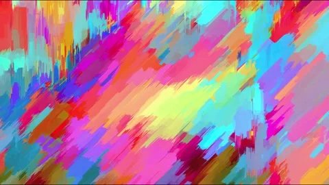 Colorful diagonal brush stroke abstract background seamless loop hand drawn.. 库存影片 339790722