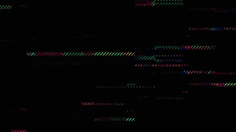 Colorful Diagonal Glitch Bars Animation, Futuristic Digital Distortion Line 库存影片 333130837