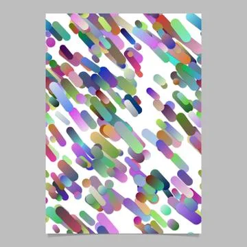 Colorful diagonal gradient stripe pattern brochure background template Illustrazione stock