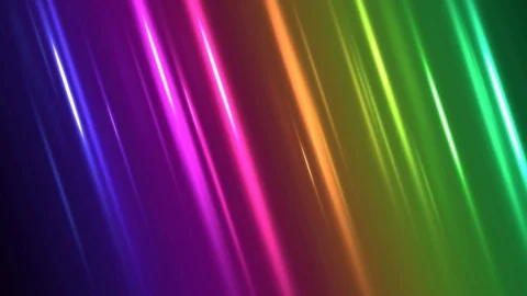 Colorful Diagonal Light Rays Background Animation - Loop Rainbow Stock Footage 89812225