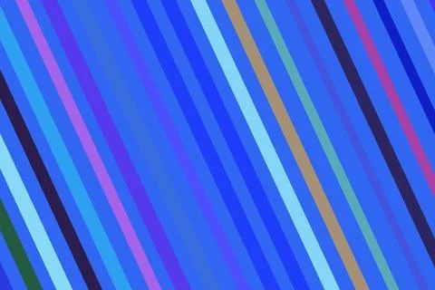 Colorful diagonal lines on blue background abstract art Illustrazione stock