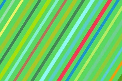 Colorful diagonal lines pattern with bright green and red shades Stock Photos