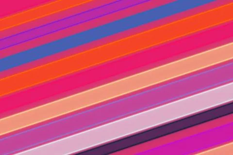 Colorful diagonal lines pattern with pink purple orange shades Stock Illustration