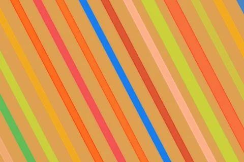 Colorful diagonal lines pattern with vibrant shades Stock Photos