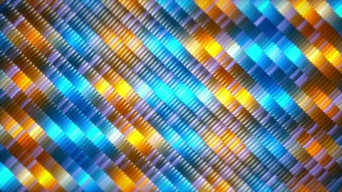 Colorful Diagonal Mosaic Light Pattern Abstract Animated Background Stock Footage 331667107