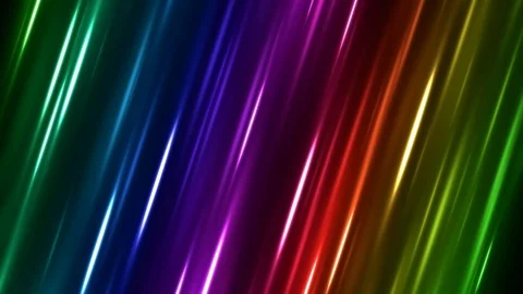 Colorful Diagonal Moving Light Rays Background Animation - Loop Rainbow Stock Footage 90004880