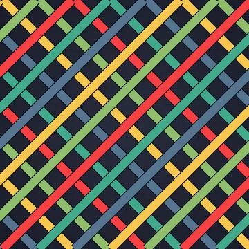 Colorful Diagonal Plaid Pattern Background Abstract Geometric Fabric Textil.. Stock Illustration