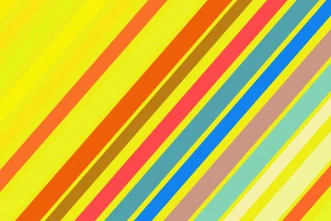 Colorful diagonal striped pattern with bright shades Ilustração Stock