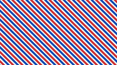Colorful Diagonal Striped Pattern in Red Blue and White. Stock Illustration
