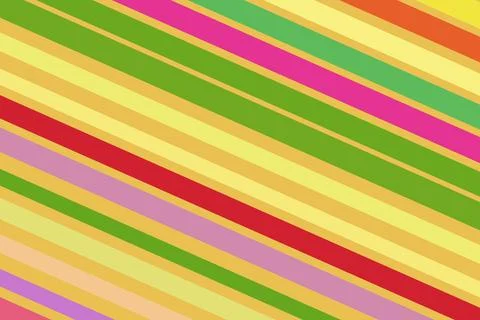 Colorful diagonal stripes pattern on bright background Stock Illustration