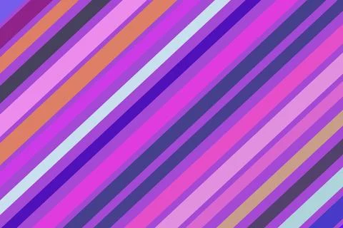 Colorful diagonal stripes pattern with purple pink and orange Stock Illustration