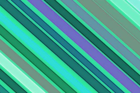 Colorful diagonal stripes pattern with shades of green blue Stock Illustration
