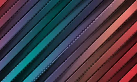 Colorful diagonal stripes pattern. Stylish abstract geometric striped background Stock Illustration