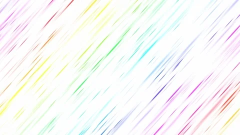 Colorful Diagonal Strokes Background Animation - Loop Rainbow Video stock 90090937