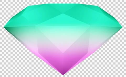 Colorful diamond gem Stock Illustration