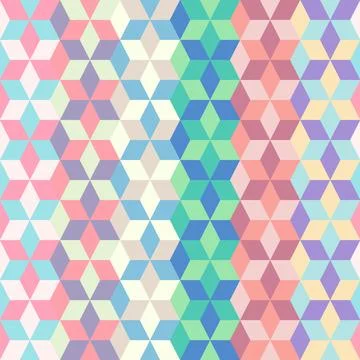 Colorful Diamond Geometric Shape Pattern Background Vector Stock Illustration