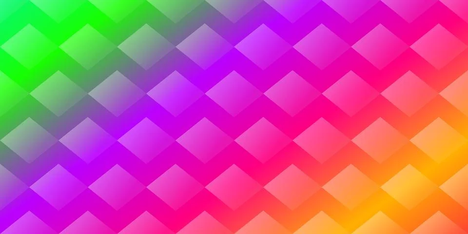 Colorful diamond pattern background with vibrant gradient Illustrazione stock