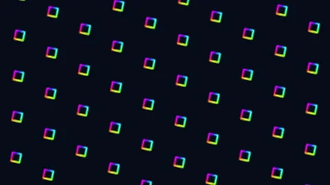Colorful diamond pattern on black background overlapping diagonal design Stock Footage 282357074