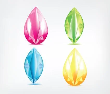 Colorful diamonds Stock Illustration