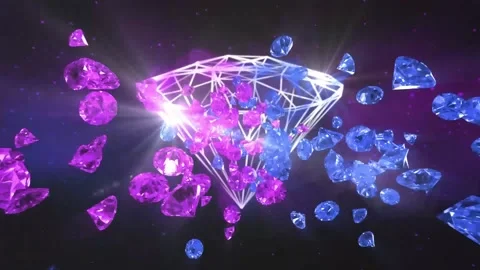 Colorful Diamonds Logo Stock After Effects