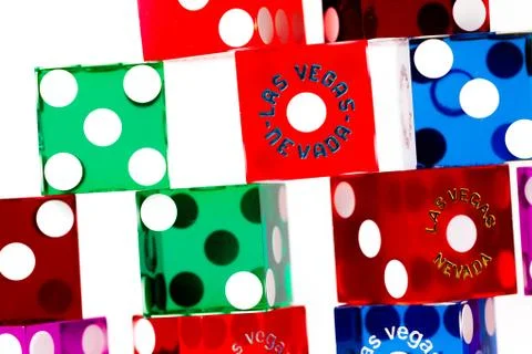 Colorful dice Stock Photos