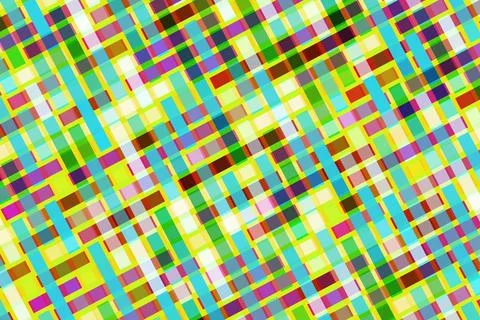 Colorful digital abstract pattern with bright lines and blocks Stock Illustration