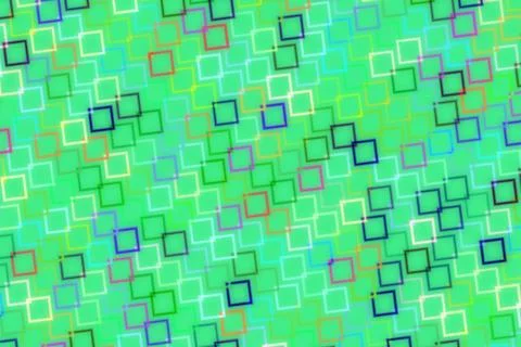 Colorful digital abstract pattern with squares and bright shades Stock Illustration