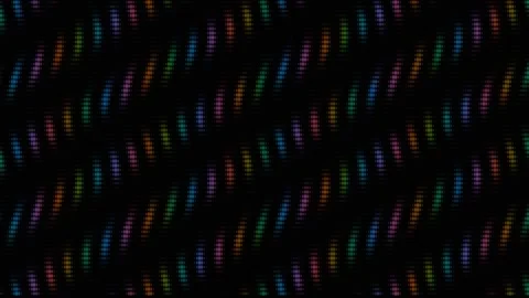 Colorful digital audio equalizer spectrum on black background 動画素材 337038616