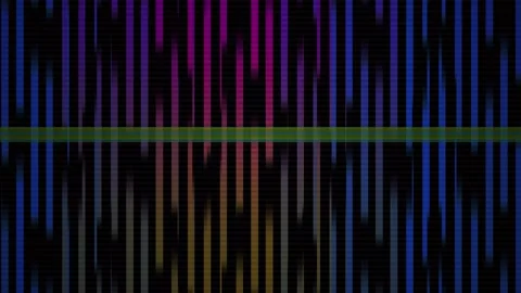 Colorful Digital Bars on Black Background. Stock Footage 334664792