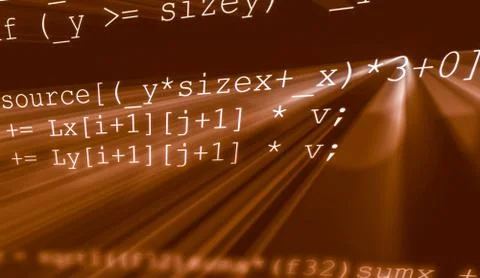 Colorful digital binary data digits and streaming binary code background with Stock Illustration