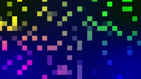 Colorful Digital Boxes Video stock 249712990