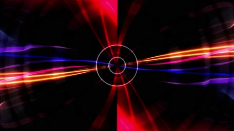 Colorful digital circle motion texture waves Stock Footage 166078076