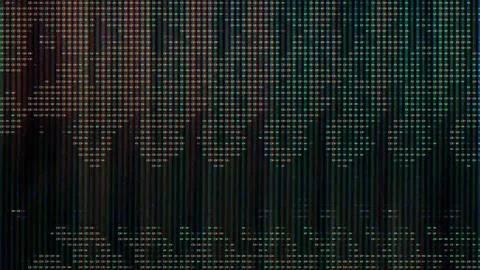 Colorful digital data matrix Illustrazione stock