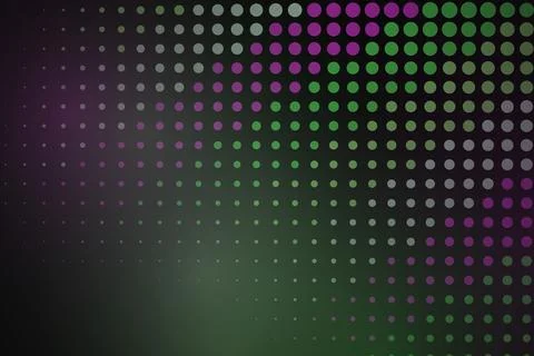 Colorful digital dot pattern on dark background Stock Photos