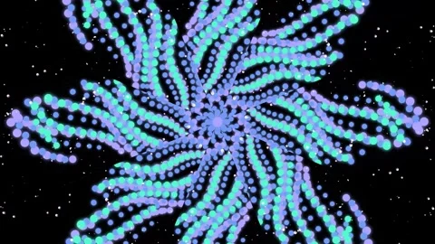 Colorful Digital Floral Pattern Animation. Stock Footage 331487516