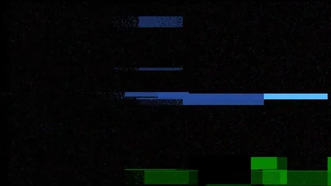 Colorful digital glitch and data distortion overlay Stock Footage 319481731