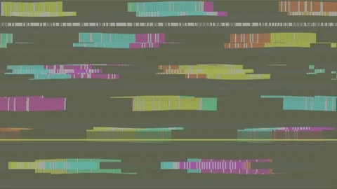 Colorful digital glitch effect features retro crt scanline texture with vib.. Stock Footage 346829040
