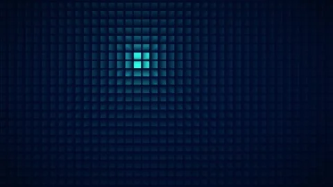 Colorful Digital Grid Squares Loop Background, Abstract Digital Data Techno.. Stock Footage 280845727