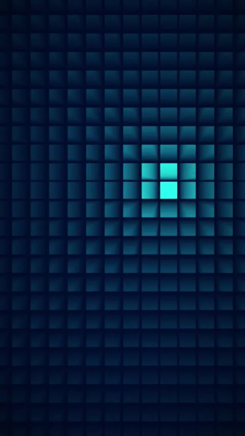 Colorful Digital Grid Squares Loop Background, Abstract Digital Data Techno.. Stock Footage 280849881