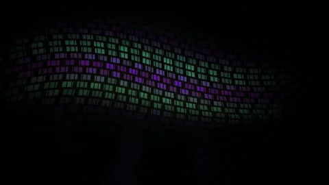 Colorful Digital Light Pixelated Pattern. Stock Footage 335349149