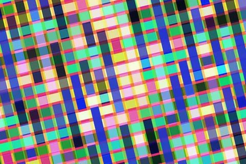 Colorful digital mosaic of tiny squares and rectangles Stock Illustration