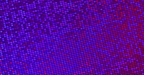 Colorful digital particles flow through purple, pink, and blue. Seamless loop. Stock Footage 344996993