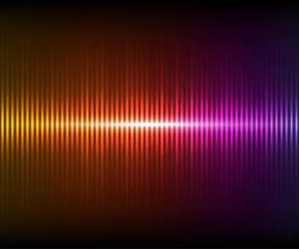 Colorful digital shining equalizer. Vector illustration. Stock Illustration