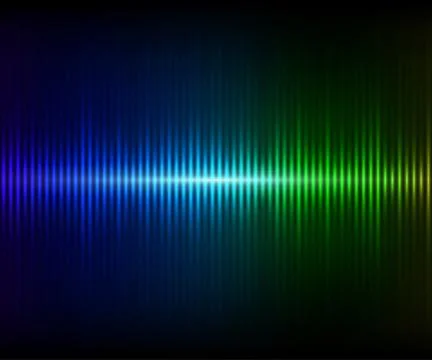 Colorful digital shining equalizer. Vector illustration. Stock Illustration