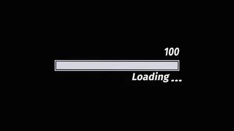 Colorful digital technology waiting loading bar with white color background. 스톡 일러스트