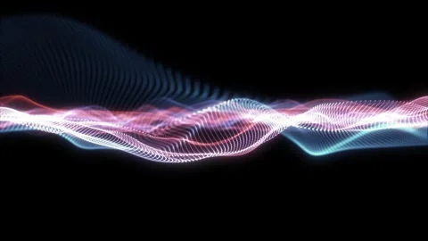 Colorful digital wave flow Stock Footage 318312693