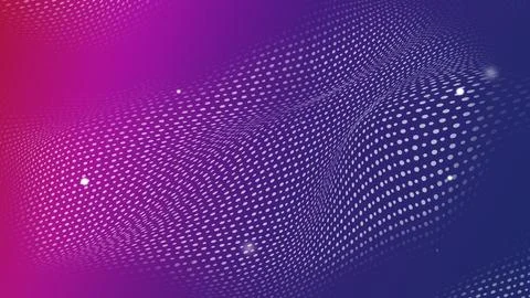 Colorful digital wave pattern with vibrant gradients and dotted texture in an Stockillustratie